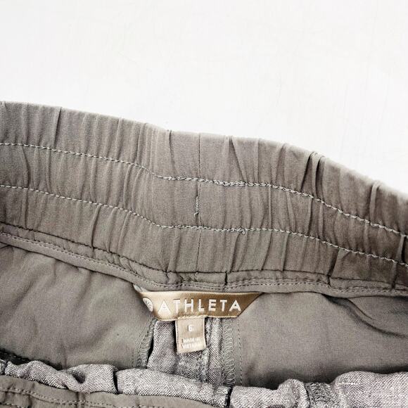 Athleta Gray cabo Linen Shorts - Picture 3 of 4